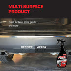 Black Magic 120230 Tire Trim Plastic Dressing, Medium Shine, Streak-Free, Water Resistant & Non-Greasy Formula for Tires, Trim & Plastic, Lasts Up to 2 Weeks - 16 Fl Oz