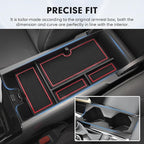 Autorder Center Console Organizer&Cup Holder for 2025-2026 Toyota Camry XV80 Accessories Armrest Storage Box with Durable Cup Holder Insert Tray Middle Console Organizer with Anti-Slip Mat