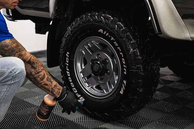 CarCandy - Tropical Tread Water-Based Tire Dressing - Conditions & Protects Rubber to Prevent Cracking & Browning – Safe for Tires, Trim, Plastic & Rubber – Ready to Use (1 Gallon)
