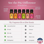 P&J Trading Fragrance Oils for Diffusers for Home Love Set Fragrance Scents for Candle Making - Soap Making Supplies - Car Diffuser Scents - Essential Home Gift Set - Amber, Lotus Blossom & More