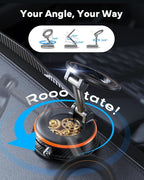 Upgraded Car Phone Holder for Magsafe [98+LBS Strongest Suction & 2400gf Magnetic] Vacuum Magnetic Phone Holders for Your Car 360° Adjustable Car Phone Mount for iPhone & Android Orange