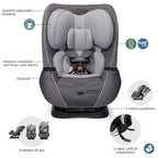 Maxi-Cosi Pria Max 3-in-1 Convertible Car Seat, Infant to Toddler Car Seat, ClipQuick Magnetic Chest Clip, Quick-Install Latch, Machine-Washable Cover, 5-100 lbs, Escargot