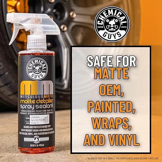 Chemical Guys Meticulous Matte Detailer and Spray Sealant for Crisp Satin & Matte Finishes, (Safe for OEM, Vinyl, & Painted Matte Surfaces) 32 fl oz