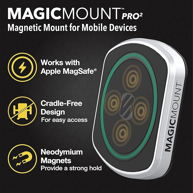 Scosche MP2TR1-SP MagicMount Pro 2 Tripod/Selfie Stick Phone Mount with Adjustable Arm