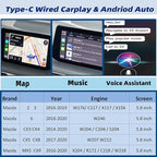 Dasbecan TK78-66-9U0C Type-C Mazda Apple Carplay Android Auto Retrofit Kit Compatible with Mazda 2 3 6 CX3 CX5 CX9 MX5 2014-2020 Adapter Interface Port 00008FZ34 MZD Connect System Upgraded P2.1