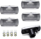 iJDMTOY Clear Lens All Xenon White LED Trunk Bed Marker Lights Set Compatible with Dodge 2010-18 RAM 2500HD 3500HD Dually Truck Double Wheel Side Fenders, Powered by Total 20 LED