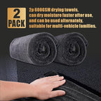2-Pack Microfiber Car Drying Towel – Extra Large 24” x 36”, Streak-Free, Scratch-Free, and Ultra-Absorbent for Effortless Car Detailing