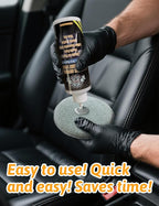 Kingvo Ceramic Spray Coating for Cars, Car Leather Conditioner Automotive Clear Coat Detail Spray Polishing Kit Leather Care Products