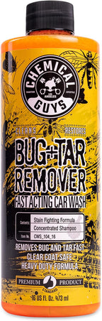 Chemical Guys CWS_104_16M Car Wash Starter Bundle - Concentrated Bug and Tar Remover Car Wash Soap, 16 oz + Green Chenille Wash Mitt (2 Items) Works on Cars, Trucks, SUVs, RVs & More