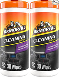 Armor All Interior Car Cleaning Wipes, Car Wipes for Dirt and Dust, 30 Count (Pack of 2)