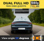 BlackVue DR590X-2CH Plus 64GB Dash Cam - FHD Dash Cam Front and Rear, STARVIS, Free Hardwire Cable & SD Card, Built-in Wi-Fi, Parking Mode Support, App Control Dashcam