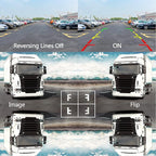 Wireless Dual Backup Camera System, Hodozzy 7" Monitor with Split Screen Plug and Play HD Rear View Camera with Loop Recording Sunshade Design Waterproof IR Night Vision 12V-36V for Car,Truck, RV