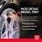 Griot's Garage Firm MOD Detailing Brush Head and Handle, Bristle Scrubber for Interior and Exterior Car Detailing, Heavy-Duty Cleaning, Standard Size