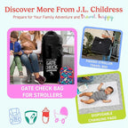 J.L. Childress Gate Check Travel Bag for Car Seats - Car Seat Travel Bag for Airplane, Fits All Baby & Infant Carriers, Airport Accessories for Gate Check, Flying Essentials, AirTag Compatible - Black