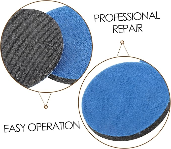 GLEAVI 5pcs Windshield Scratch Remover Kit Automotive Glass Polishing Pads for Quick Repair of Scratches Car Windows Includes Mesh Sanding Discs for DIY Use