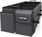 HOTOR Trunk Organizer for Car - Car Organizer, Foldable Trunk organizer for SUVs & Sedans, Sturdy Organization for Car Accessories, Tools, Sundries, Black, 3 Compartments, 35.4"×14.2"×10.6"