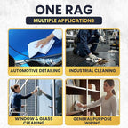 Premium New White Cotton Knit T-Shirt Rags (2x25 lbs. Bag of Rags) - Lint-Free, Soft & Absorbent Cleaning Cloths for Auto, Paint, Garage, Staining & Polishing