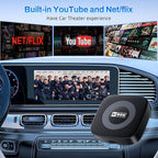 Ai Magic Box for Streaming Netflix/YouTube/TikTok, Wireless CarPlay Adapter Dongle Support TF Card for OEM Wired Car Play & Android Auto Cars