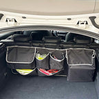 Car Backseat Trunk Organizer Hanging Bag, Car Interior Storage Organizer Accessories with 6 Nylon Fabric Pockets,Offer Enough Storage Space and Save More Storage Space for SUV,Jeep,MPV