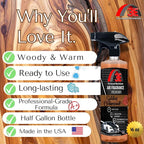 3E Car Air Freshener Premium Cedarwood Scent 16 fl oz – Professional Automotive Air Freshener & Odor Eliminator, Long-Lasting Interior Fragrance for Cars, Trucks, SUVs, RV, Home & Office (CEDARWOOD)