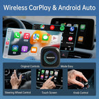 Magic Box 3.0 Max 2026 Upgrade - 32G Car Streaming Device with Netflix, YouTube, Disney+, Wireless Apple CarPlay & Android Auto Adapter, Support HDMI Output & USB Drive, for OEM Wired CarPlay Cars