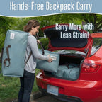 VENO 4 Pack Heavy Duty Moving Bags with Backpack Straps, Zippers & Handles, Extra Large Packing Bags for College Dorm Essentials, Moving Supplies Alternative to Cardboard Moving Boxes