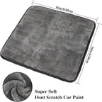 GTF Microfiber Car Cleaning Cloths, Upgraded 1200gsm Ultra-Thick Cars Drying Towel Microfiber Cloth for Car and Home Polishing Washing and Detailing 16'' x 16''(3 Pack)