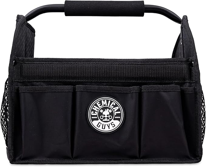 Chemical Guys Quick Load Collapsible Detailing Car Caddy Organizer & Storage – Portable Wash and Garage Organizer for Supplies, Tools and Accessories – Durable Black Design for Cars, Trucks & Home