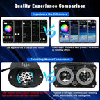 6W Mini Size RGBW Twinkle+White Meteor+Music Sync APP Fiber Optic Lights Kit, Shooting Star Fibers+600pcs 0.03in 9.8ft/3m Fibers APP Fiber Optic Star Light for Home/Car Headliner Starlight