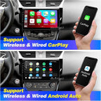 for Sentra Radio 2013-2018 Upgrade Compatible with Wireless Carplay Android Auto,Android Car Stereo Touchscreen Bluetooth Navigation GPS WiFi FM/AM Multimedia Player Backup Camera Head Unit