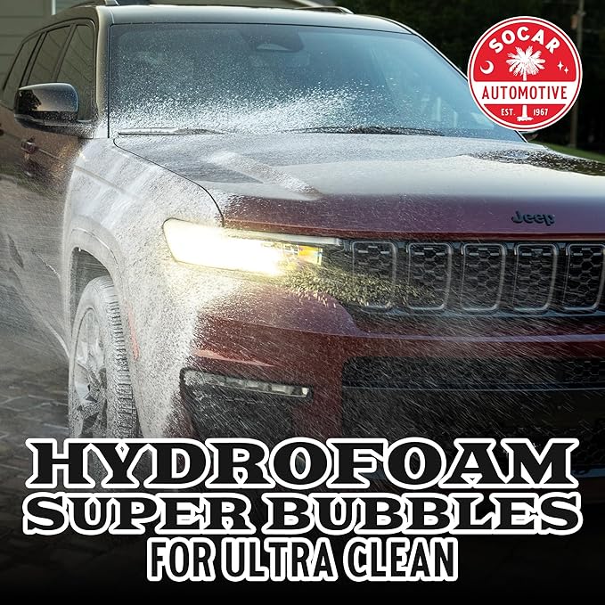 SOCAR Pinky’s Foaming Car Wash Soap. Detailers Choice, pH Balanced, Gentle, Safe On All Paint, Wax & Sealants. Cars, Trucks, RV’s, Boats. 16 fl oz. Use in Foam Cannon & Bucket Wash