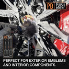 Suds Lab PB Plush Brush Kit 3 Pack- Ultra-Soft Synthetic Bristle Brushes - Scratch Free Design - Fine Detailing Brushes for Personal and Professional Use