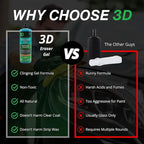 3D Eraser Gel Water Spot Remover – Acidic Gel Formula for Hard Water Spots & Mineral Deposits – Safe for Paint, Glass, Chrome, Plastic & Metal - 16 oz