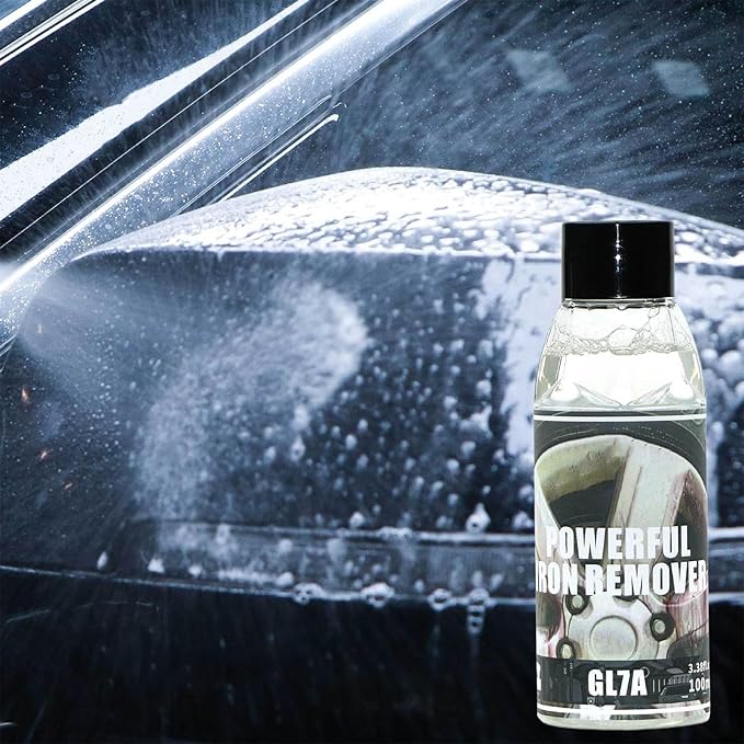 Iron Remover Car Detailing - 100ml Rim Cleaner Stain Removal,Car Rust Removal | for Wheels Brakes Calipers Tires Exterior Paint Motorcycle Rv Boat