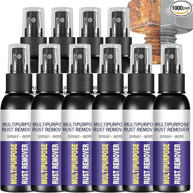 Multipurpose Rust Remover Spray, Rust Stain Powder Eraser for Cast Iron, Treatment for Metal, Iron Remover Car Detailing, Car Maintenance Cleaning Dissolver (10)