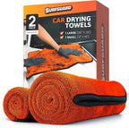 Car Drying Microfiber Towels, Extra Large Cleaning Cloth Towel with No Streaks, Reusable, Superior Water Absorbent & Scratch Free, Super Soft Detailing & Buffing Towels for Cars, 2-Pack