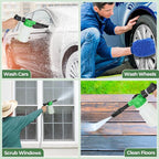 Elechomes Car Wash Foam Gun, Car Wash Soap Sprayer with Car Washing Mitts Quick Connect to Most Garden Hose (Green)