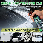 Ceramic Spray Coating for Cars – Hydrophobic Self Cleaning Formula, Easy Wipe-On Application, Nano Paint Protection & Detailing Shine with Ultra Gloss – 200ml (6.8oz)
