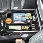 HGWEI Center Console Organizer Compatible with Kia Telluride 2020 2021 2022 2023 2024 2025 2026 Interior Accessories Insert Tray Coin Holder Armrest Secondary Storage Box, Black