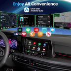 MMB Wireless Android Auto Adapter, 5.8GHZ WiFi, 5.3 Bluetooth, 3-5s Auto Connect, USB-C/USB-A/,Stable Control & No Delay, Compatible with Android 10+ Supports Car Original Control
