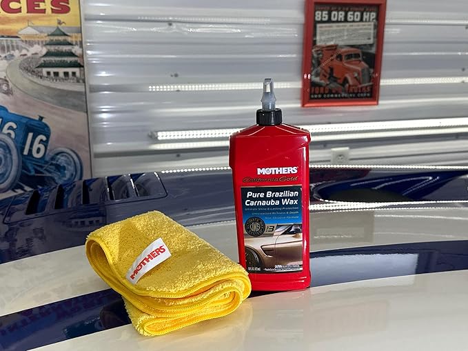Mothers California Gold Pure Brazilian Carnauba Wax, 16 oz. — Ultimate Wax System Step 3, Delivers Deep Shine & Long-Lasting Protection, Enhances Richness & Depth for All Paints (05750)