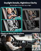OTTOCAST Cabin Care Baby Car Camera with Wireless CarPlay, 1080P HD Rear Seat Monitor on Car Screen, No-Glow Night Vision, Split Screen Display, Safer Driving for Parents and Baby, 150° Wide Angle