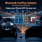 2-in-1 Wireless CarPlay Adapter for iPhone & Android Auto, Converts Wired to Wireless CarPlay in 5 Sec, Plug & Play No App Needed, Auto-Reconnect, Mini Dongle for 1000+ Cars iOS 10+ Android 11+
