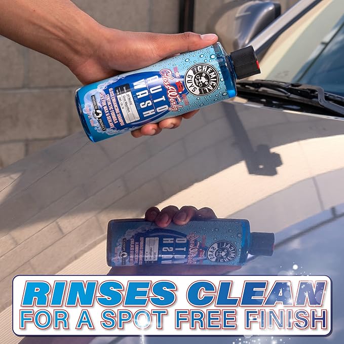 Chemical Guys CWS_133_16 Glossworkz Gloss Booster Car Wash Soap (Works with Foam Cannons, Foam Guns or Bucket Washes) Safe for Cars, Trucks, Motorcycles, RVs & More, 16 fl oz, Watermelon Scent