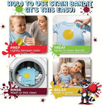 Stain Remover Spray | Non-Toxic Stain Remover Family Safe Formula | Bag-On-Valve 360° Continuous Spray Bottle | Cleaner for Clothes, Upholstery, Carpet & Car Seats 4.2 Oz, (Pack of 3)