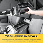 Center Console Organizer Tray Compatible with 2025 2026 Hyundai Tucson SEL/SE/XRT/SEL Convenience Accessories – Custom Fit 2025-2026 Tucson Armrest Storage Box (NOT for Hybrid/Plug-in Hybrid/Limited)