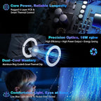 VASTFIRE Starlight Headliner Kit 1000pcs, 32W Dual-Color Meteor + Twinkle Star Headliner kit Music/Voice Activated Star Lights for Car, Bed Room, RVs, Home Theaters | Bluetooth + Remote Contr