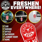 Chemical Guys Hanging Air Freshener, Fresh Cherry Scent 12 Pack, Great for Cars, Trucks, SUVs, RVs, Home, Garage, Workspace, Dorm Room & More (4 x 3 Packs) - AIR40604