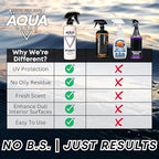 AquaClean INTERIOR Cleaner & Conditioner Spray | Car Truck Boat RV Off-Road | Cleans Conditions Protect Leather Vinyl Plastic Rubber | UV Shield Anti-Static Odor Eliminator Non-Toxic | USA Made | 16oz