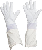 Beekeeping Gloves – Premium Goatskin Leather Bee Gloves with Breathable Vent and Long Canvas Sleeve, Protective Gear for Beekeepers (2XL)